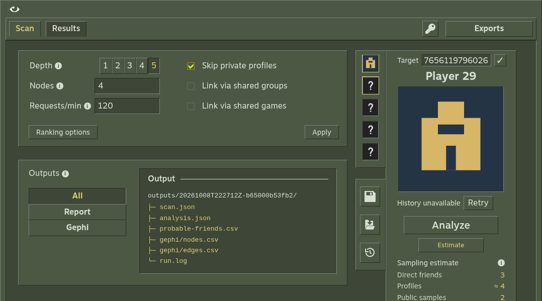 Estimate view with fixture profiles